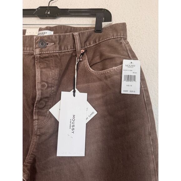 Moussy Vintage Emery Wide Straight in Brown 30” - Picture 7 of 8